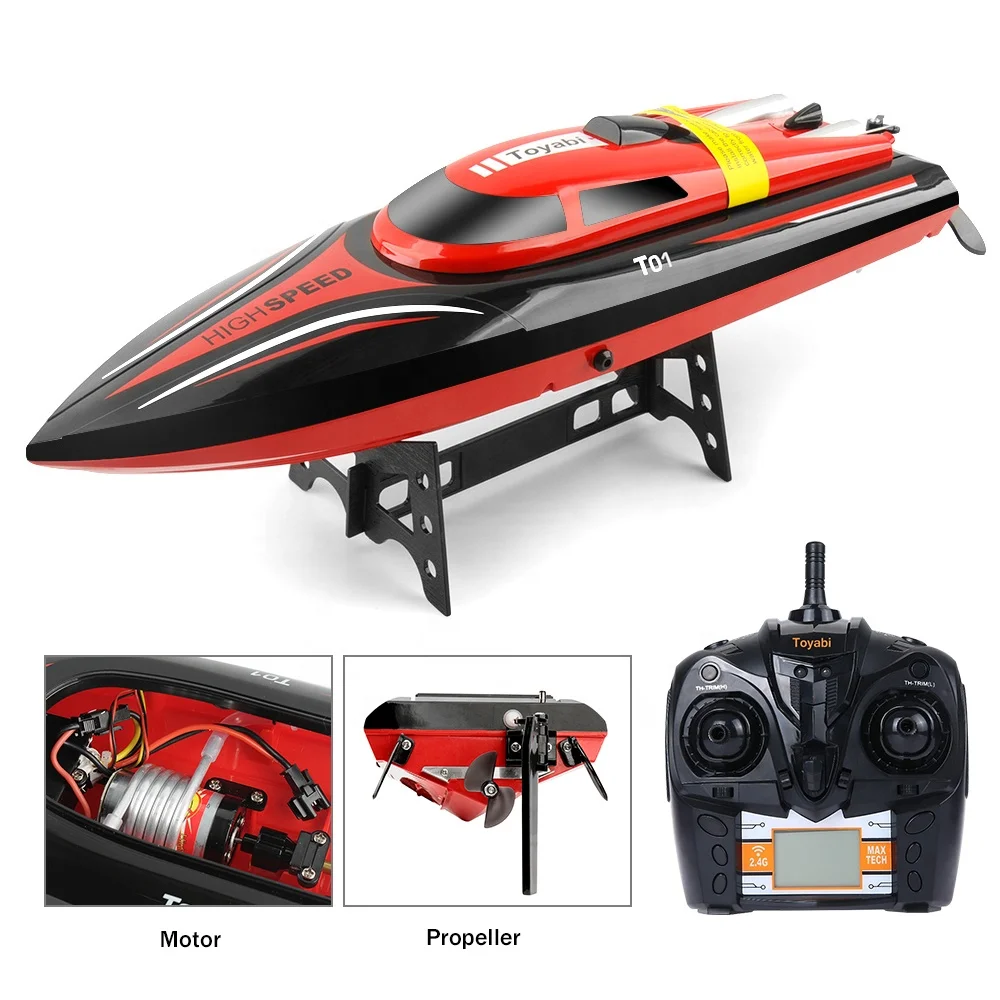 High Speed Electric H101 RC boat Racing Boat 2.4G 180 Degree Flip Remote Controlled Toy for Lakes and Outdoor Adventure