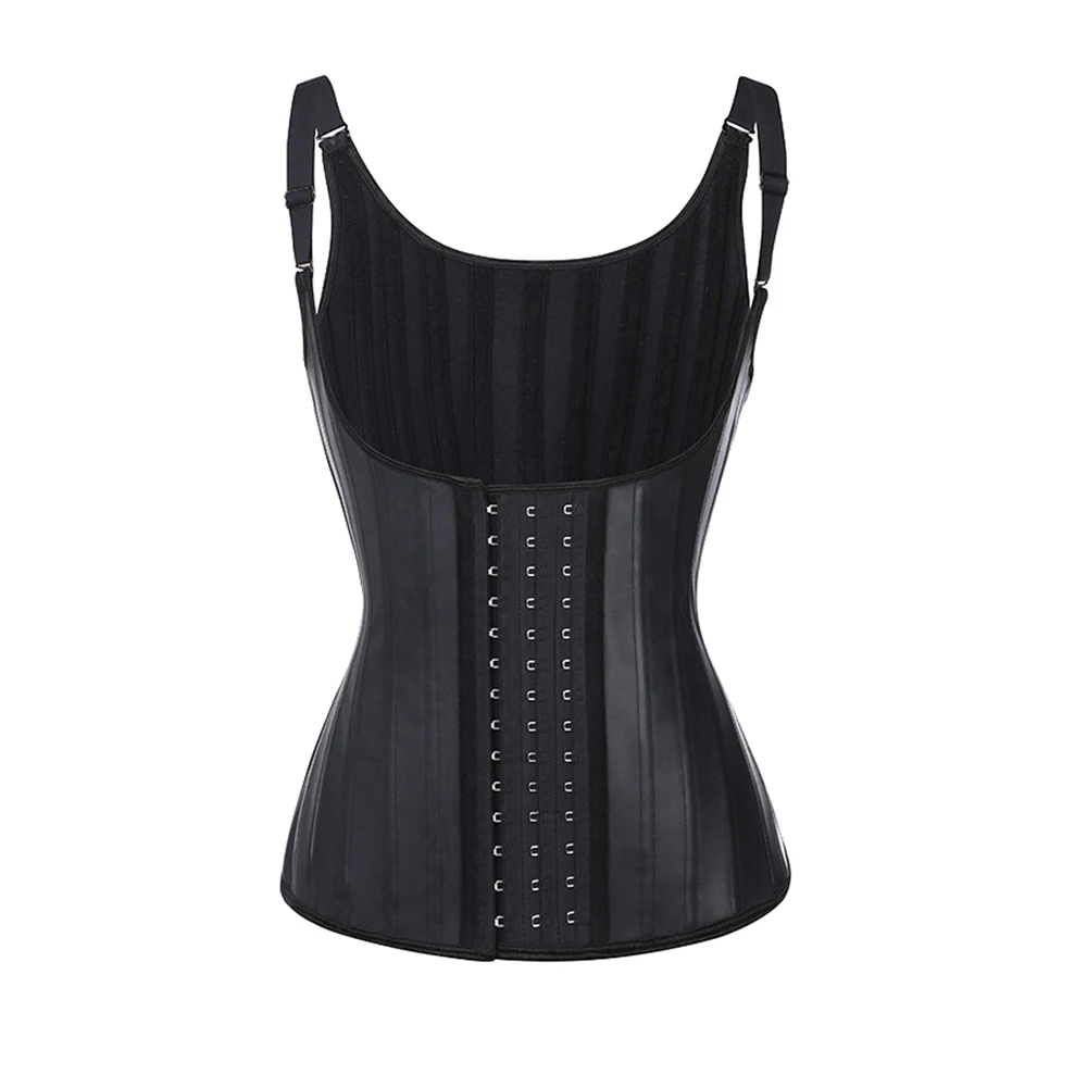 Plus Size 100% Smooth Latex Slimming Belly Wrap Bustier Weight Loss Women Waist Trainer Cincher Body Shaper Corset