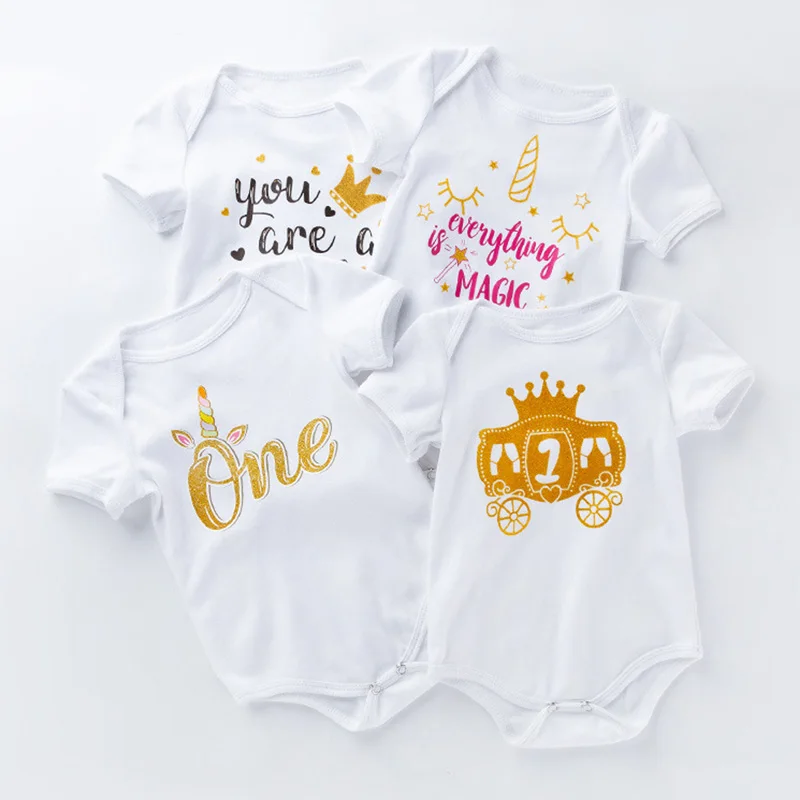 OXGIFT Wholesale cotton newborn girls new born baby clothes boys 0-3 month