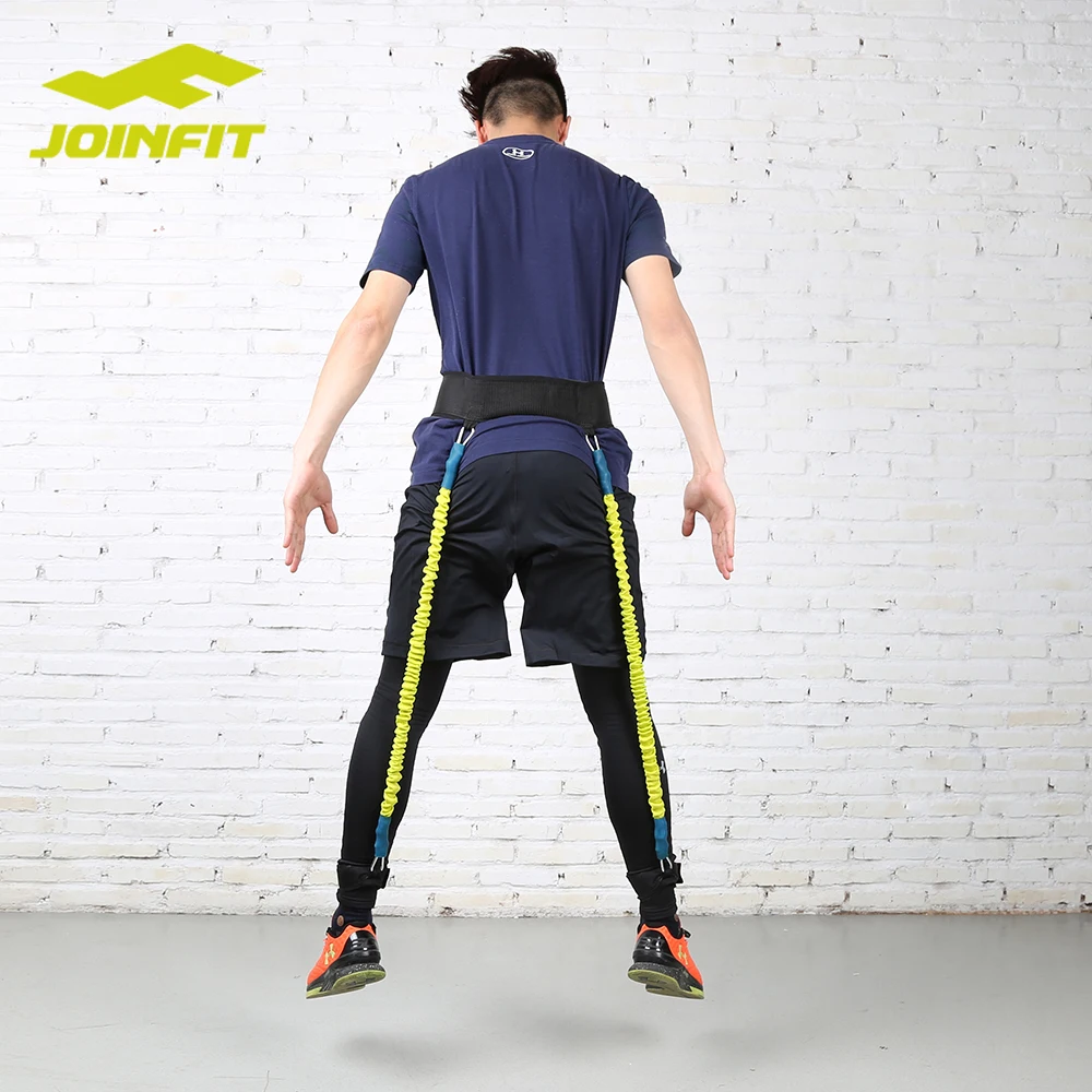 JOINFIT Vertical Leg Resistance Jump Trainer Foot Straps/ Jumping nylon sleeve Resistance Band