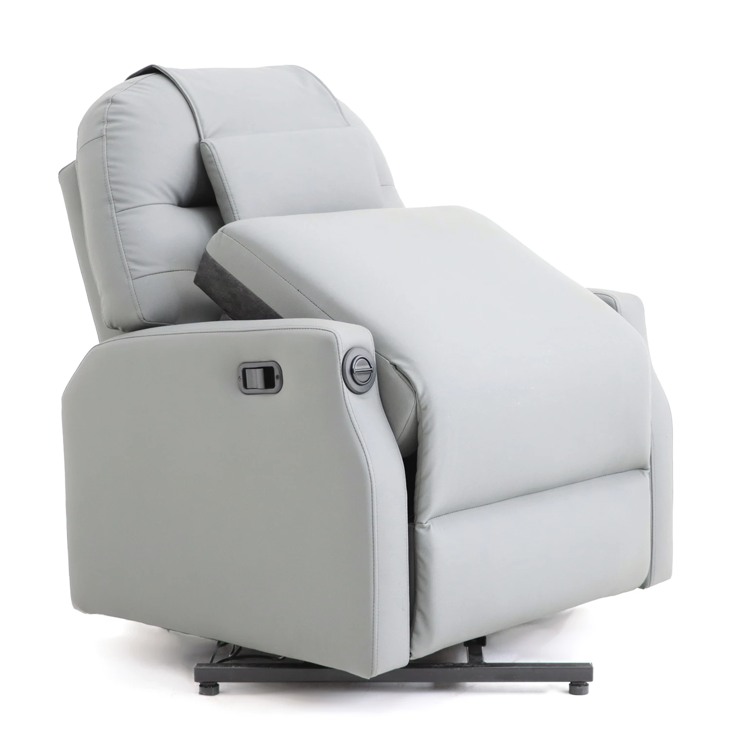 GEEKSOFA Leisure Chair Modern Cinema Leather Glider Manual Recliner Chair