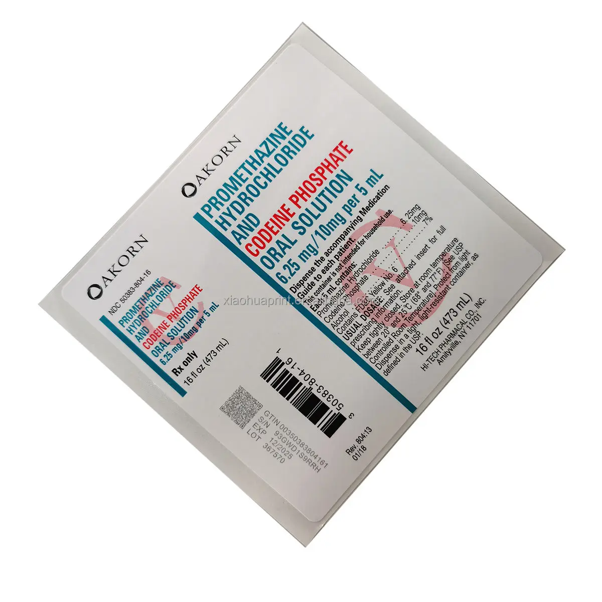 new hi-tech wockhardt 473 pai 8oz qr code 2023 bottles with seal etiketten 500ml tris hustens aft labels