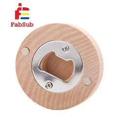 manufacturer wood beer bottle opener fridge magnet sublimation blank bottle opener