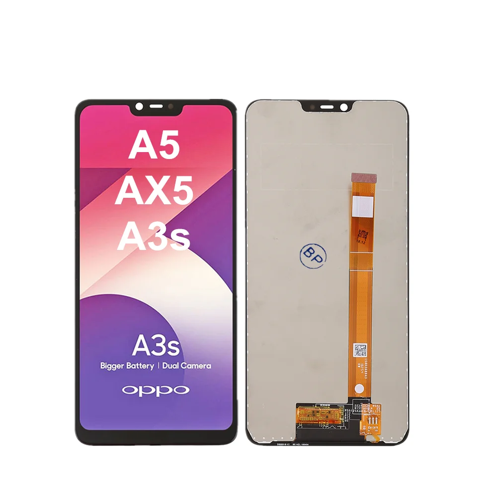 For OPPO A3S CPH1803 LCD Screen Original For OPPO A5 Complete Display Touch Panel Digitizer Replace Repair Part with Freebies
