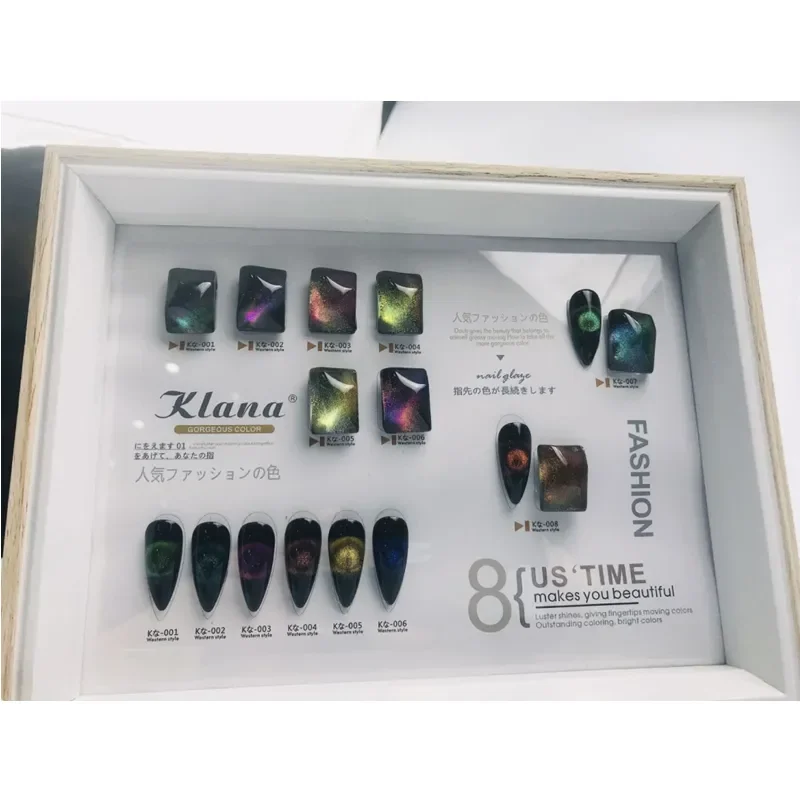 klana New design 9D chameleon cat eye gel polish  UV Gel Polish cat eye nail gel polish for nail art magnetic