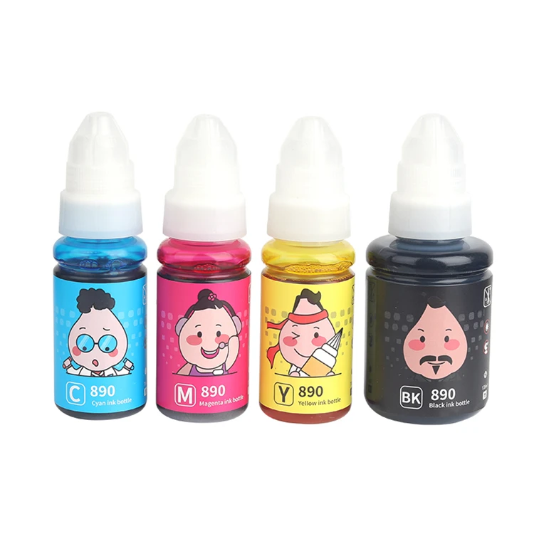 GI890 GI 890 refill ink Premium Compatible Color Water Based Bottle Refill Bulk Ink GI-890 for Canon PIXMA G1800 G4800