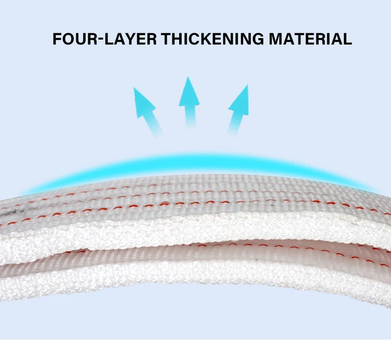 10 Ton PE Flat webbing Sling lifting Belt Color Code Lifting Belt Sling 6m Flat Braided lifting slings