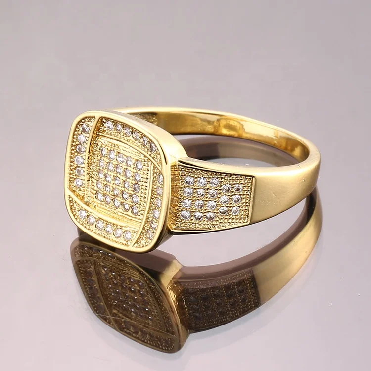 Hengdian Fashion Dubai Engagement Ring Jewelry Promise Diamond Ring Women With 18K Gold