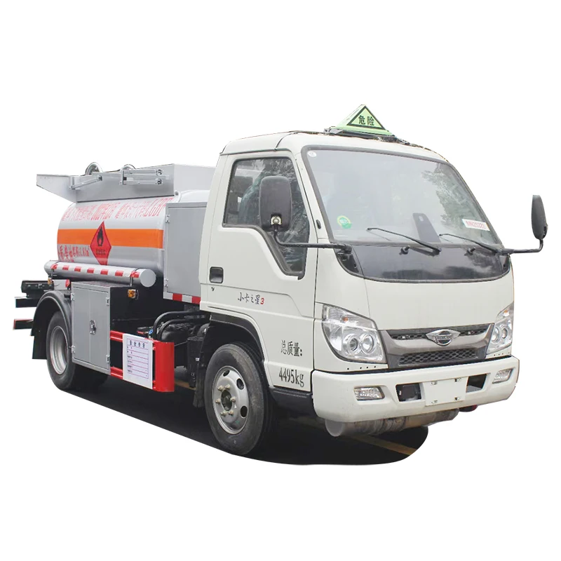 Forland mini truck diesel 2000l 1500L capacity fuel tanker truck with dispenser