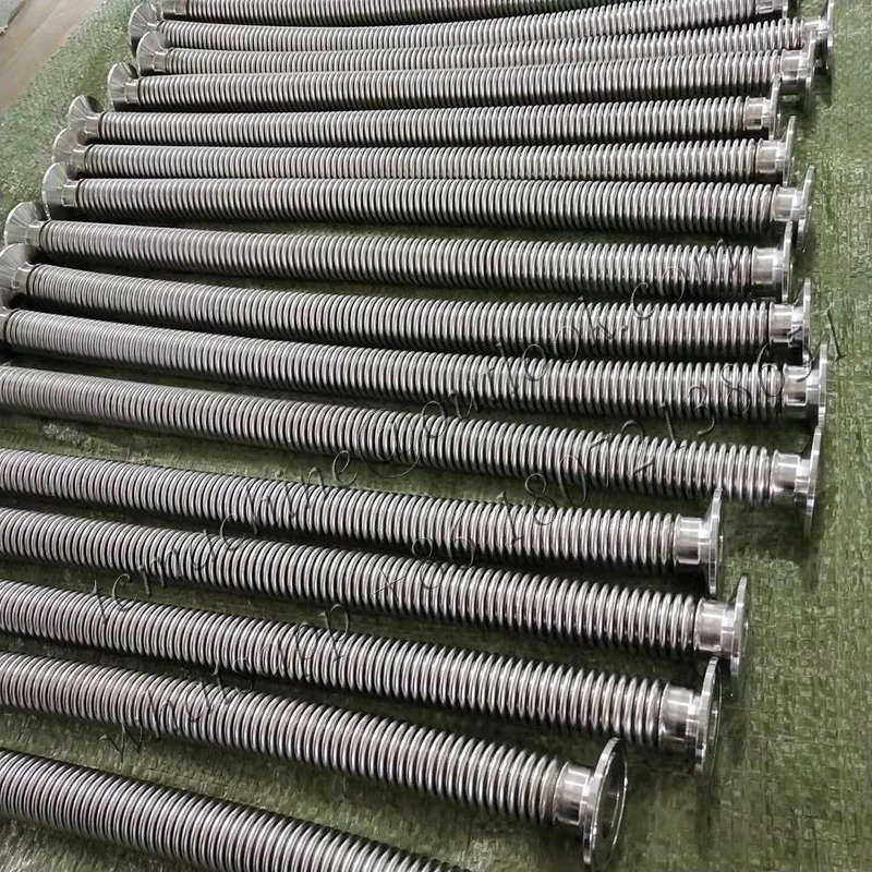 1.5'*500mm length stainless steel sus304 braid hose assembly with tri clamp ferrule ends