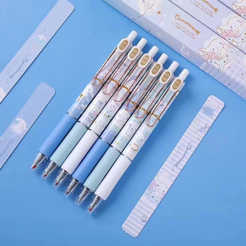 11066 Фу Собака нефрита с большими собачьими ушами слепой ящик Закладка для книги с чернилами стандартных цветов с рисунками героев мультфильмов для школьников; Черная ручка