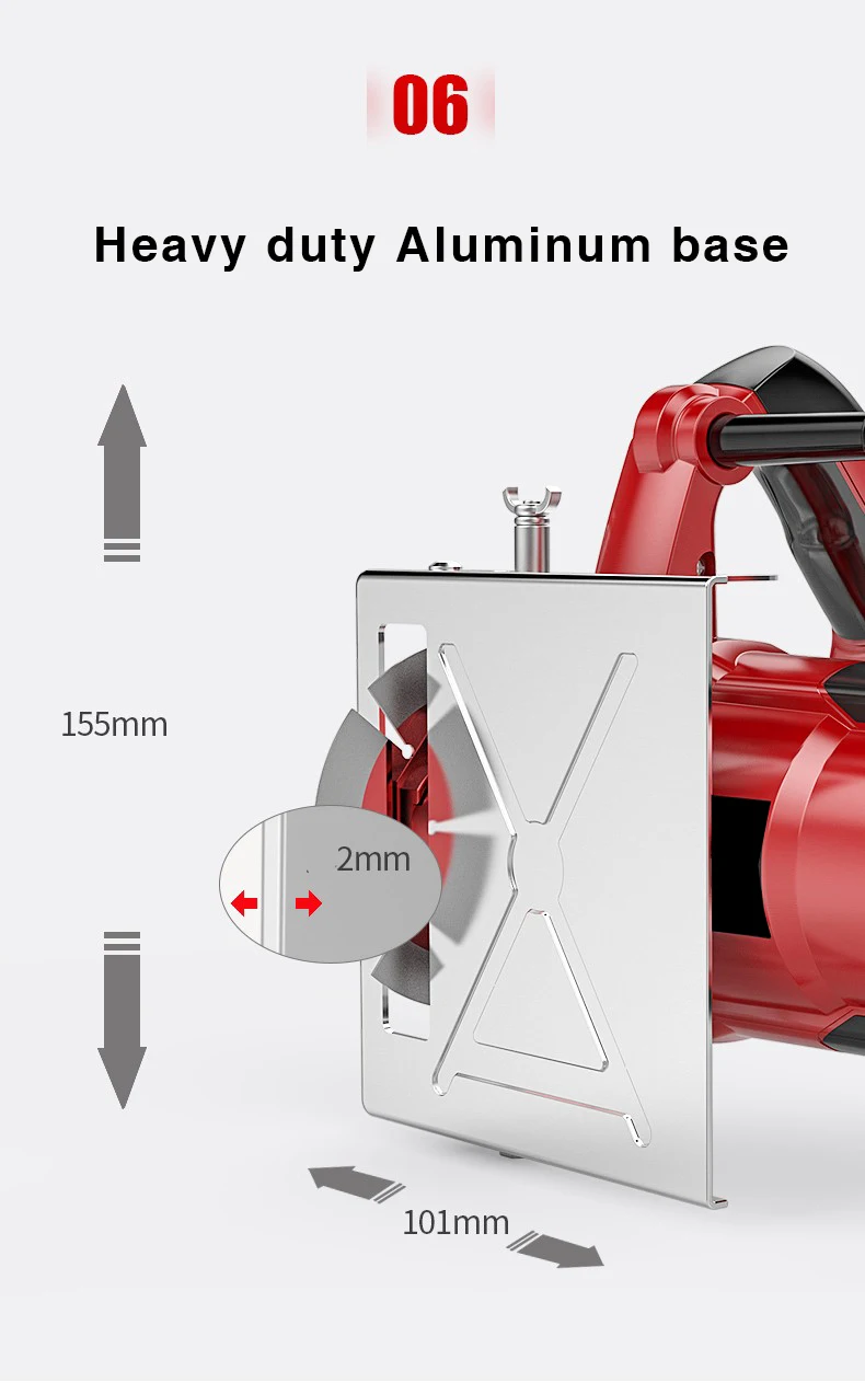 Dupow, столярные инструменты с переменной скоростью, 1680 вт, машина для резки стен