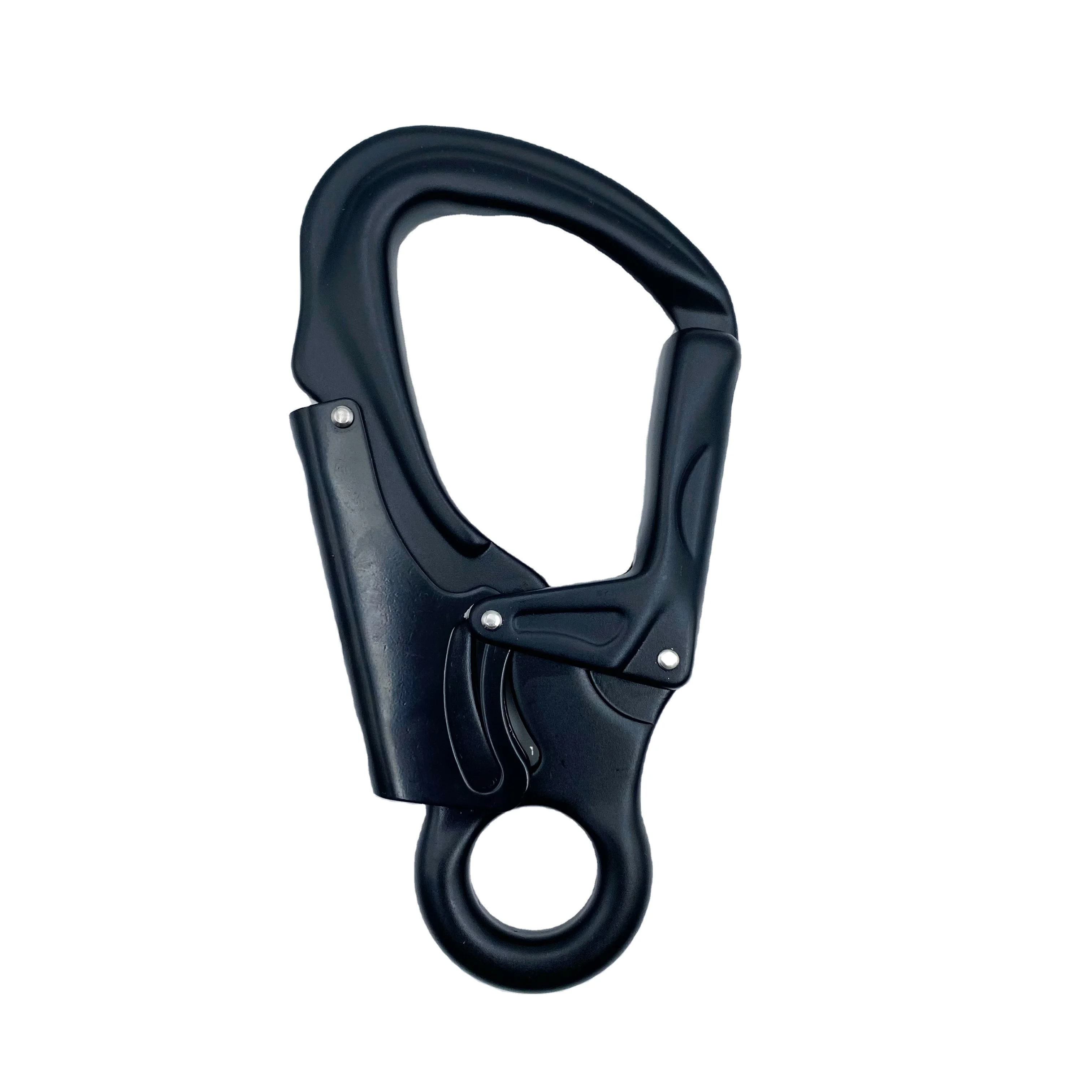 JRSGS Aluminum 35KN Auto Mountain Climbing Swivel Clip Snap Safety Hook Clip Hook Outdoor CE Aluminum Carabiner 7110TN