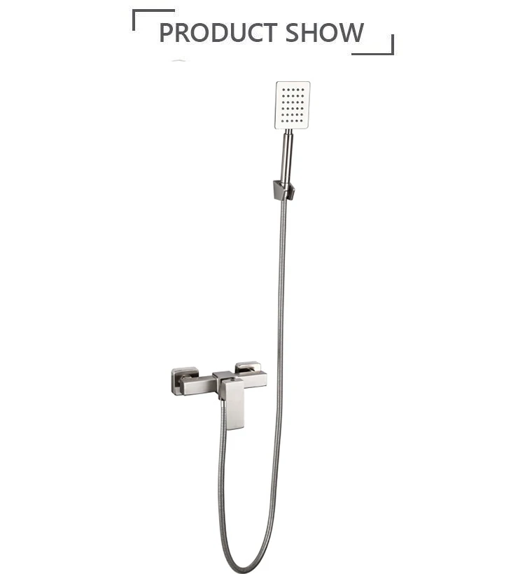 Simple Design 304 Stainless Steel Brushed Bathroom Shower Faucets Hot Cold Bath Mixer Shower tap For Bathroom