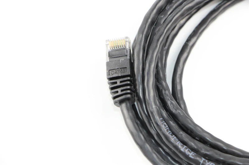 Hot sales low price pass channel test 1m cat5e black network rj45 cable