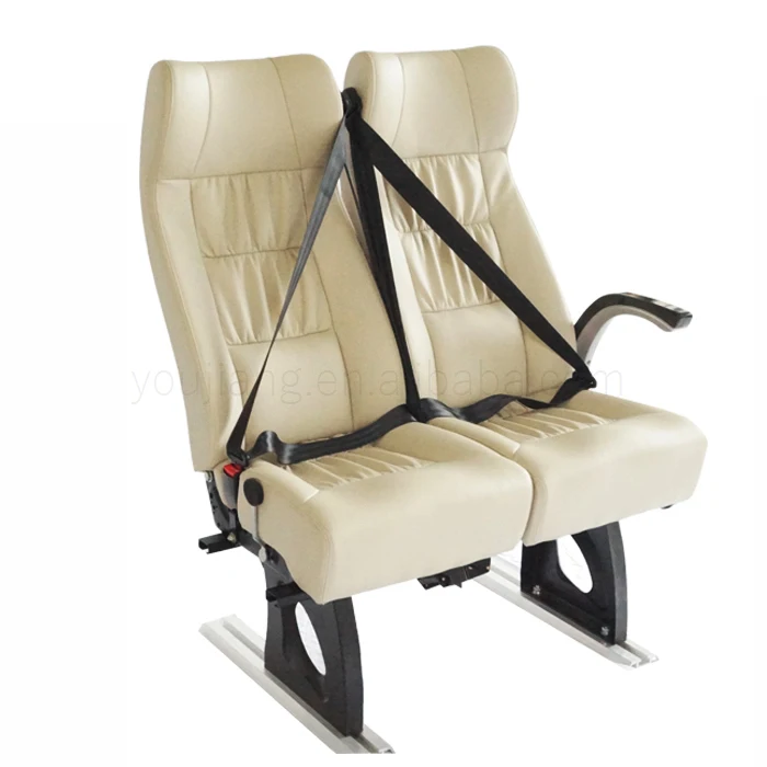 Mini bus seat reclining with 3 point seat belt