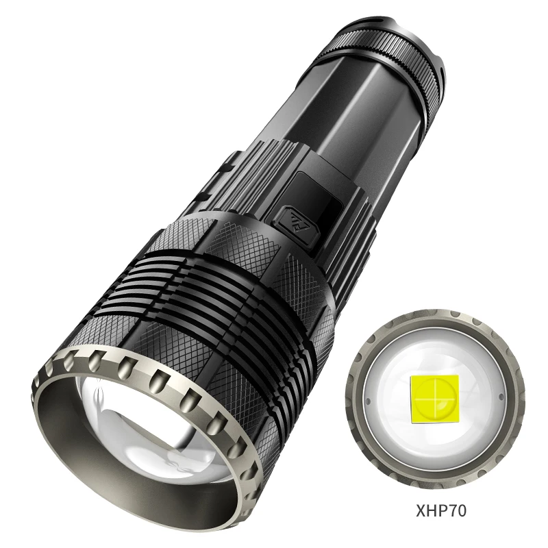 High-power Super Bright Flashlight Rechargeable USB High Lumen Xenon Lamp Outdoor Long-range Spotting Laser Tactical Flashlight