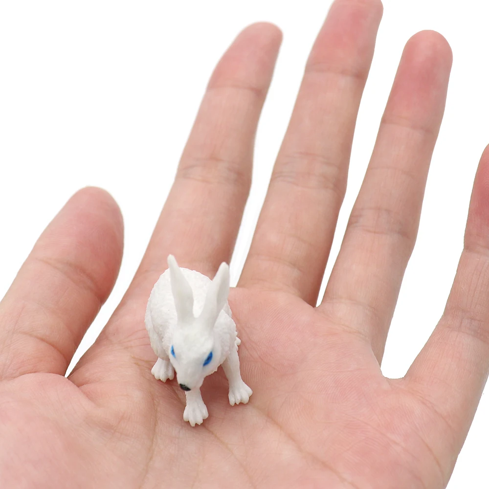 Plastic Cartoon Rabbit Figurine bunny figure