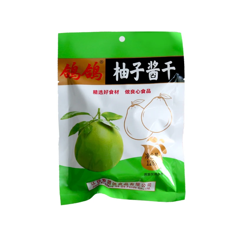 128g Wholesale Exotic Snacks Halal Hot Sell Bulk Dried Fruits and Vegetables Snack Delicious Dried Pomelo Sauce