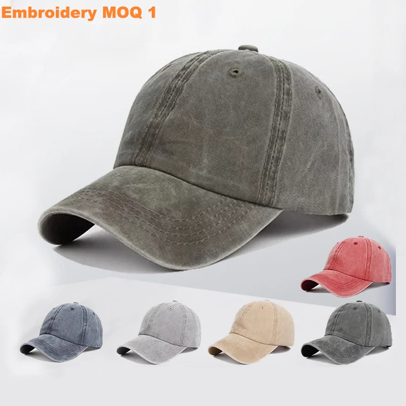 Solid Spring Summer Women Ponytail Baseball Cap Fashion Hats Men Cotton Outdoor Vintage Visor Casual Hip Hop Cap Cowboy Hats