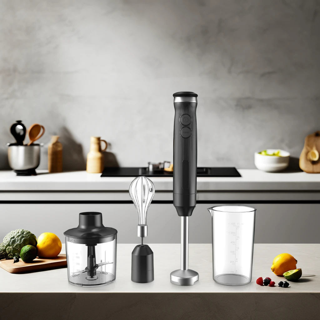800W 4-in-1 Electric Juicer Household Multifunctional Kitchen Hand Blender Slim Stick Immersion Multi-Purpose Blender Mixer