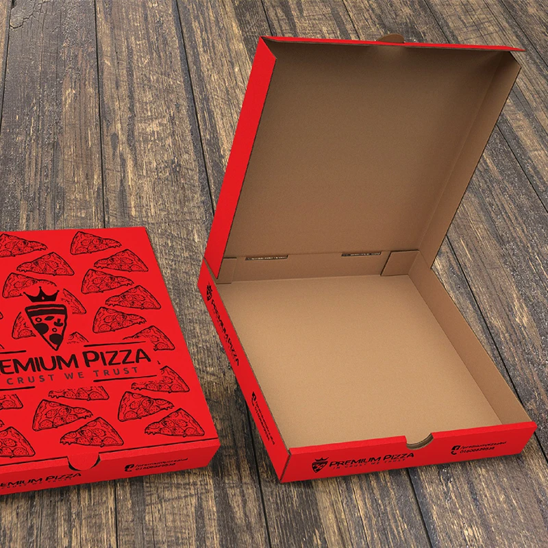 Good Quality Eco-Friendly Recycled Material Custom Shipping Boxes Wholesale Pizza Box Packaging Boxes For Small Business