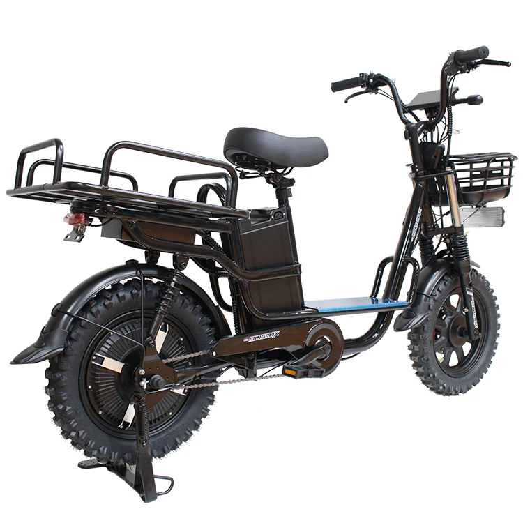 MINGMAX48V 60V 72V 500W Long Range Food Delivery Electric Cargo Bike Pizza Delivery Scooter Bike
