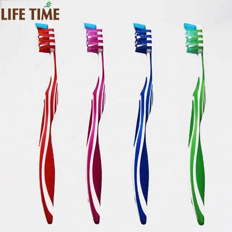 pro-dent toothbrush adult tooth brush with soft anti-slip rubber handle gum massage