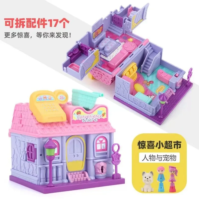 Zhiqu Princess Doll House Magical Book Toy for Girls Surprise Hut Variations Birthday Gift Families Children Aged 6-13 Years