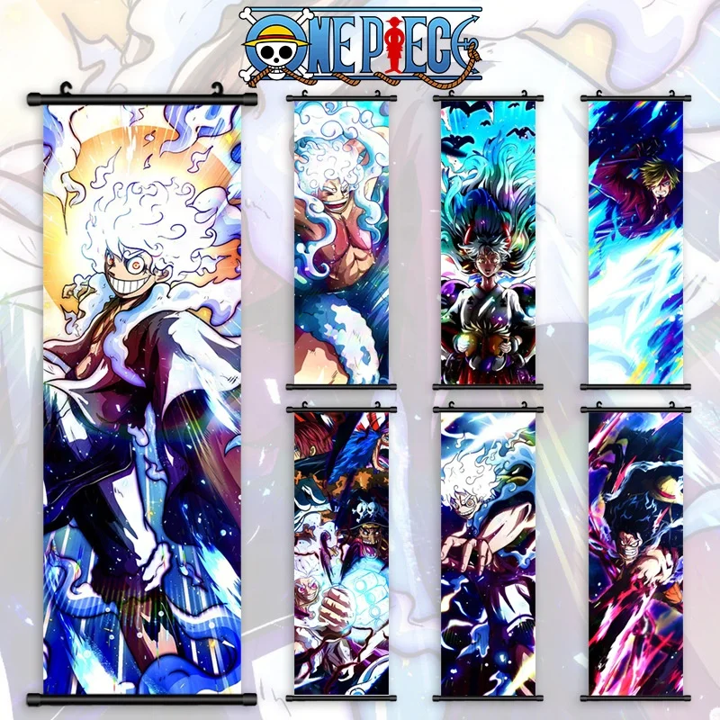 Популярные товары аниме-плакаты с принтом ткани популярное аниме Nika Luffy Nami Sanji настенные домашние плакаты