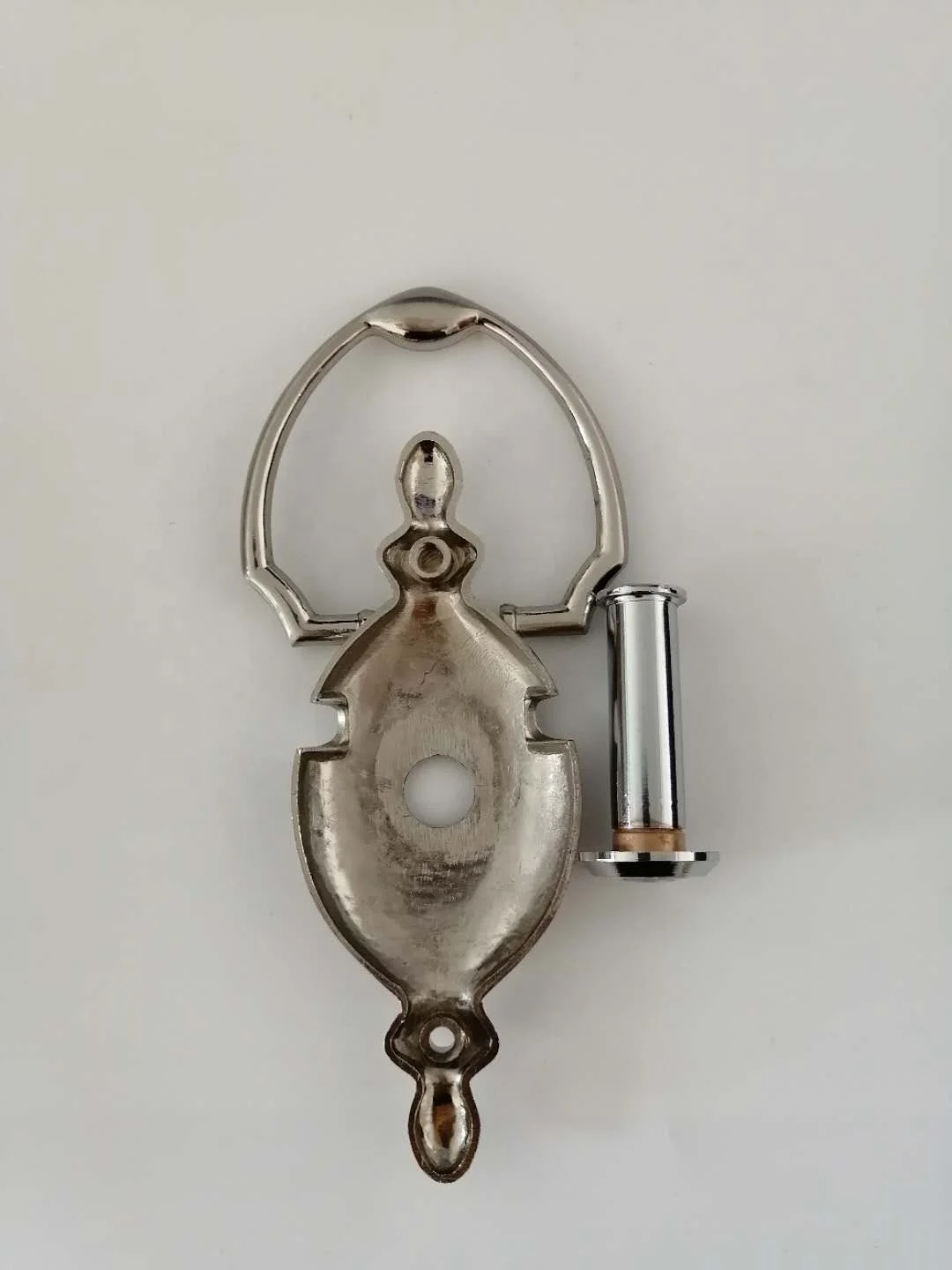 Modern Zinc alloy antique brass door knocker with peep hole