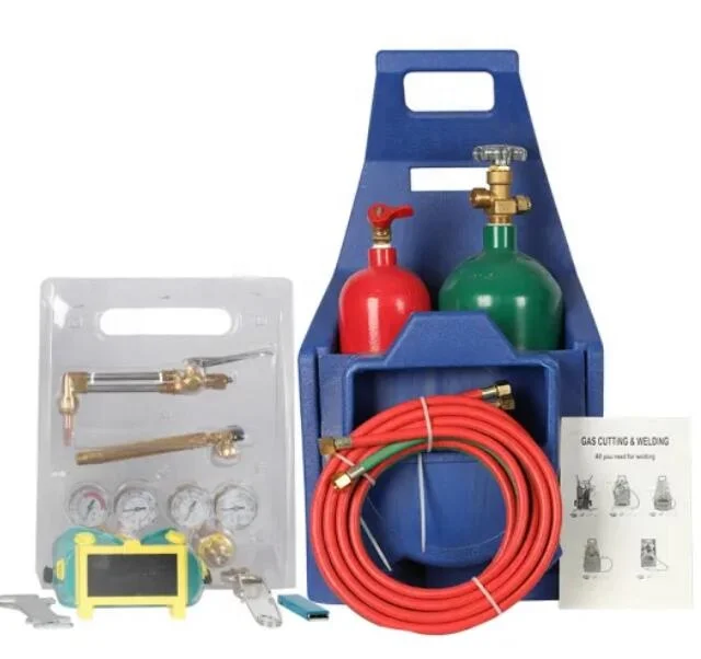 China Manufacture Welding & Cutting Kit Cylinder and Regulator with Tote