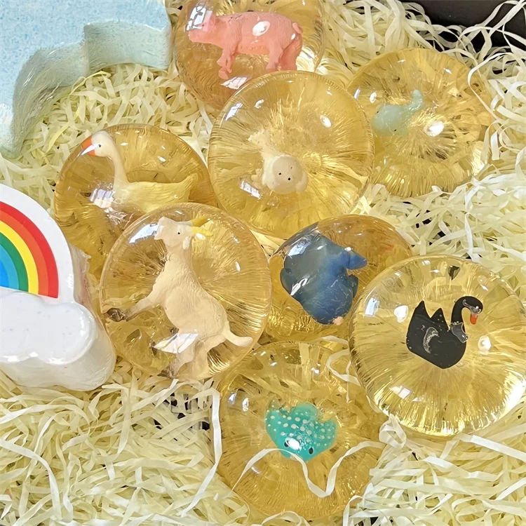 Natural Plant Composition Amino Acid Stimulates Collagen Firming Skin Reduce Stain Children Gift Soap Cartoon Cute Animal Soap