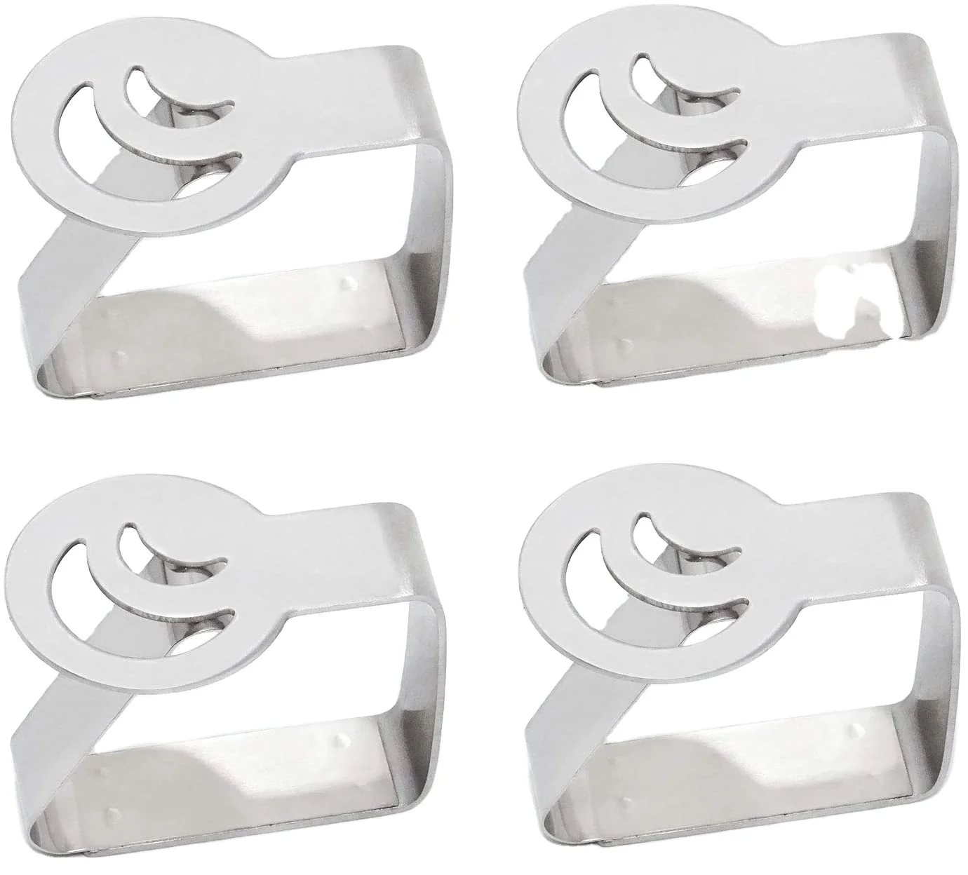 Серебряные Зажимы для крышки стола из нержавеющей стали, зажимы для скатерти для улицы и дома