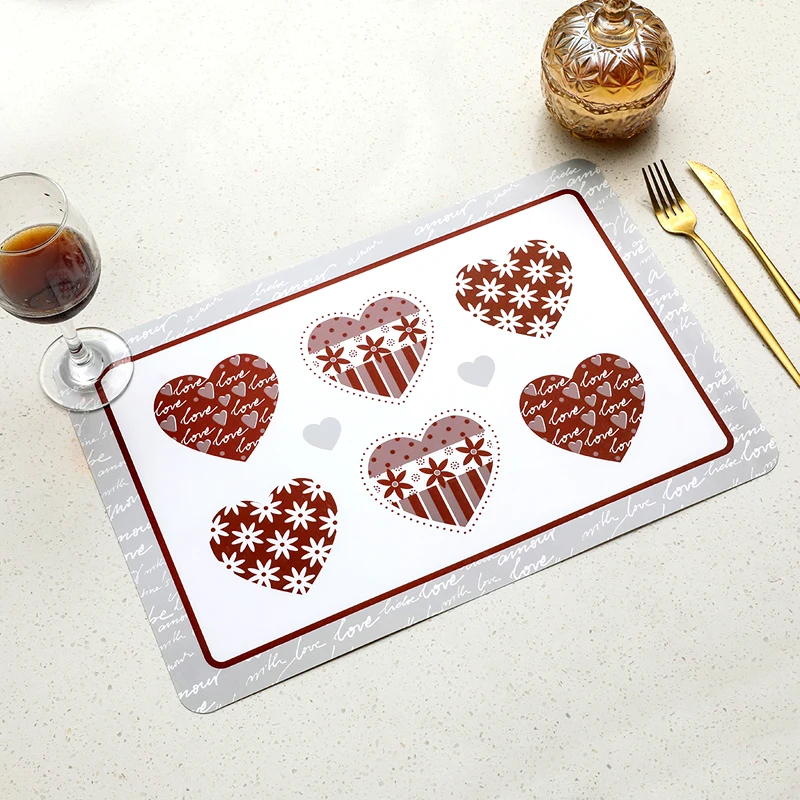 2024  Bsci aduited factory produce LFGB test uv printing plastic pp eco-friendly placemat