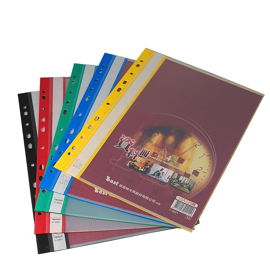 A4 PP Portable Display Book With Pockets 10 / 20
