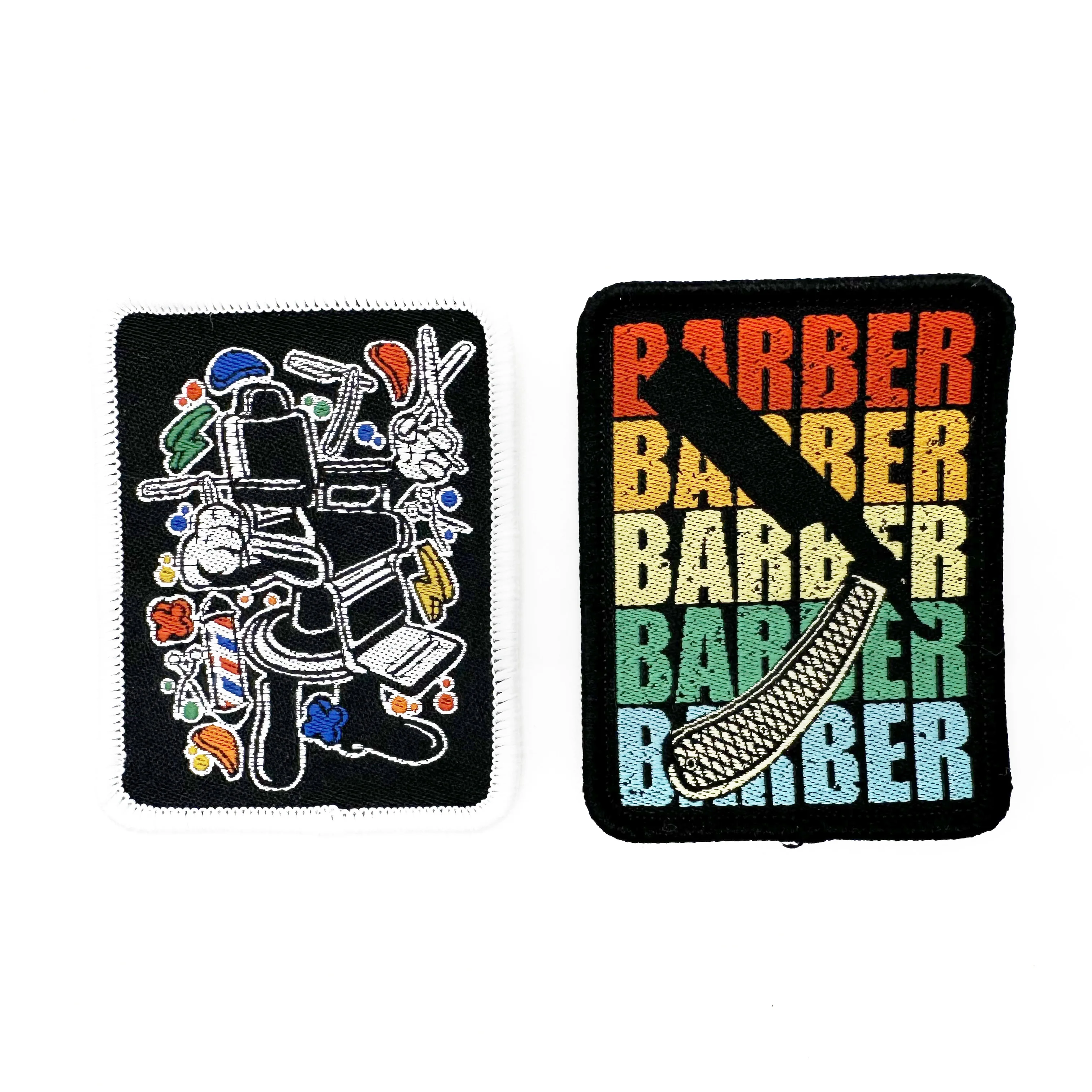 Custom Design Clothes Embroidery Iron on Fabric WOVEN  Embroidered Sports Jeans Patches Letters for Clothing