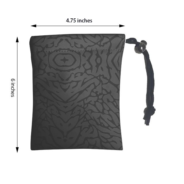 Custom Elephant Print Leather Pouch Golf Valuables Pouch Ball Tee Pouch Bag Custom Logo