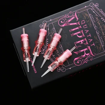 viper box of 20 pink  high quality kwadron tattoo needles cartridge