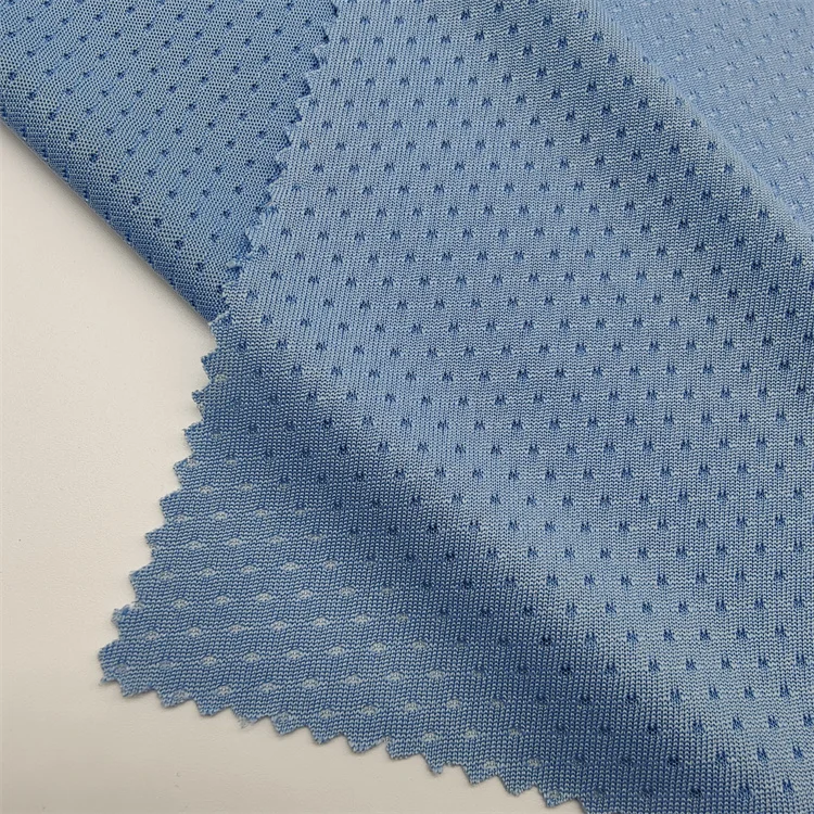 wholesale high quality Popular Generous Custom  Elegant Thick Garment 130Gsm 100% Polyester Jacquard Mesh Fabric