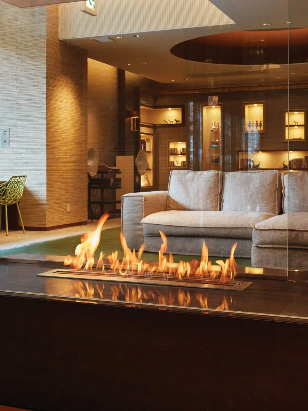 Modern Indoor Suspended Ethanol Bio-Ethanol Burner Fireplace Made Wood Metal for Hotel Villa 3 Years Strong Wooden Crates Insert
