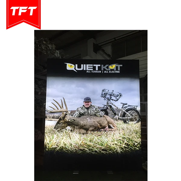 TFT-системы SEG, тканевый световой короб, Торговая выставка, алюминиевая экструзия, двусторонняя подсветка, выставочная стойка, стенд