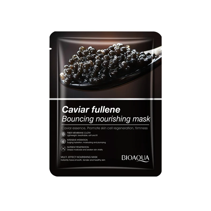 BIOAQUA anti aging nourishing lightening whitening moisturizing anti aging face skin care caviar facial mask  full face SS