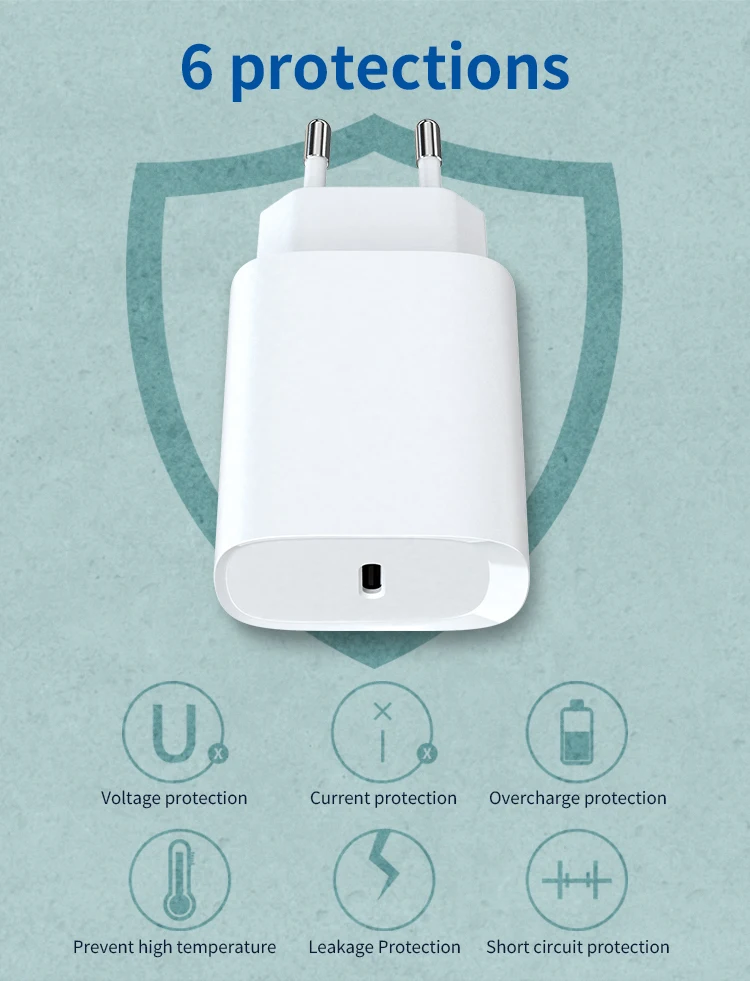 TC-055 EU UK US OEM ODM source factory usb 20 watt  pd charger 20w charger fast charging