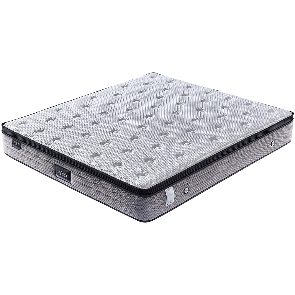 13 inch luxury euro pillow top compressed memory foam pocket coil spring mattress roll up in box