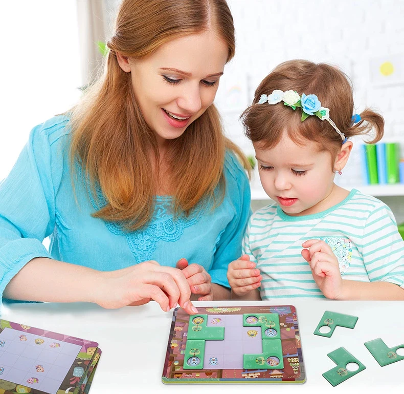 Pinwheel Kids Magnetic 3D Maze Puzzle Toy Parent-child Game Table Run Little Mouse Board Game