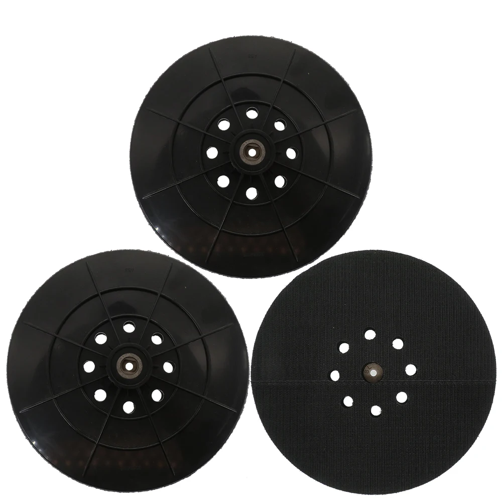 9 Inch 8 Holes Drywall Sander Hook & Loop Backup Soft Pad With 6Mm Thread For Automotive Restoration