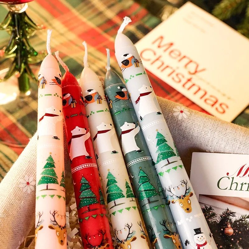 Candle vendors wholesale home decoration Christmas cheap colorful candles