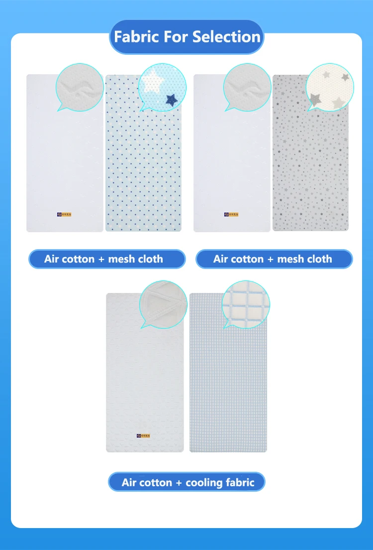 Wholesale Comfortable King Queen Size Massage Eco-Friendly Waterproof Removable Cover poe air fiber Bed Mattress