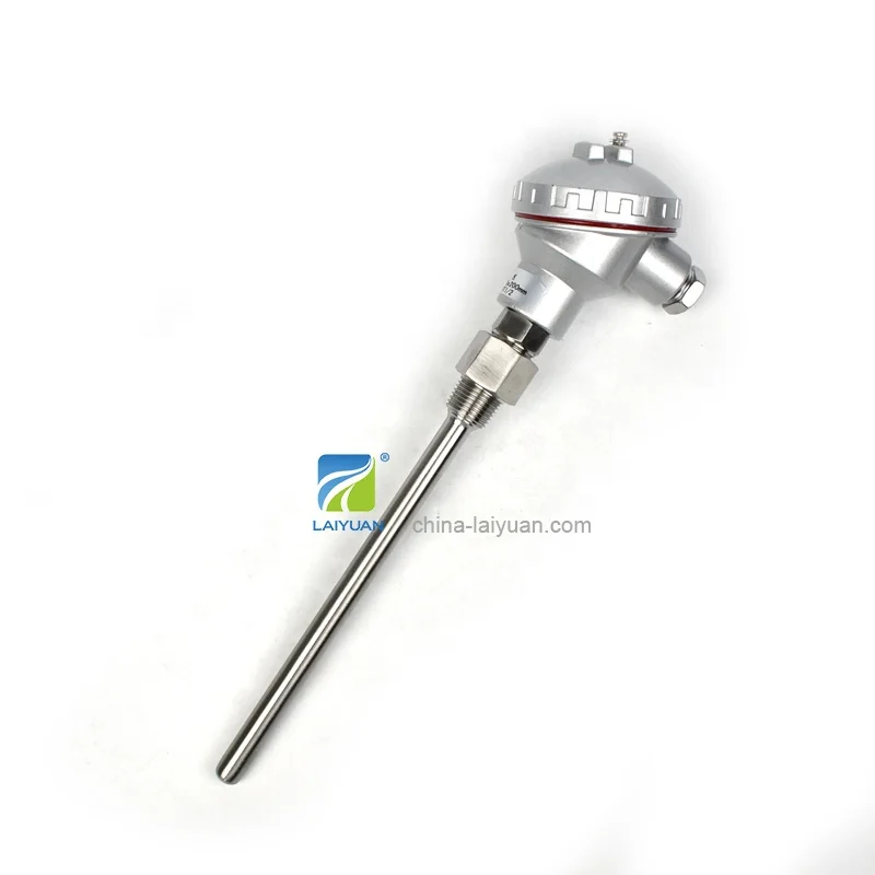 Laiyuan 1200c Industrial Stainless Steel Wrnk-131 4X500mm Probe Universal K-type Thermocouple Temperature Sensor